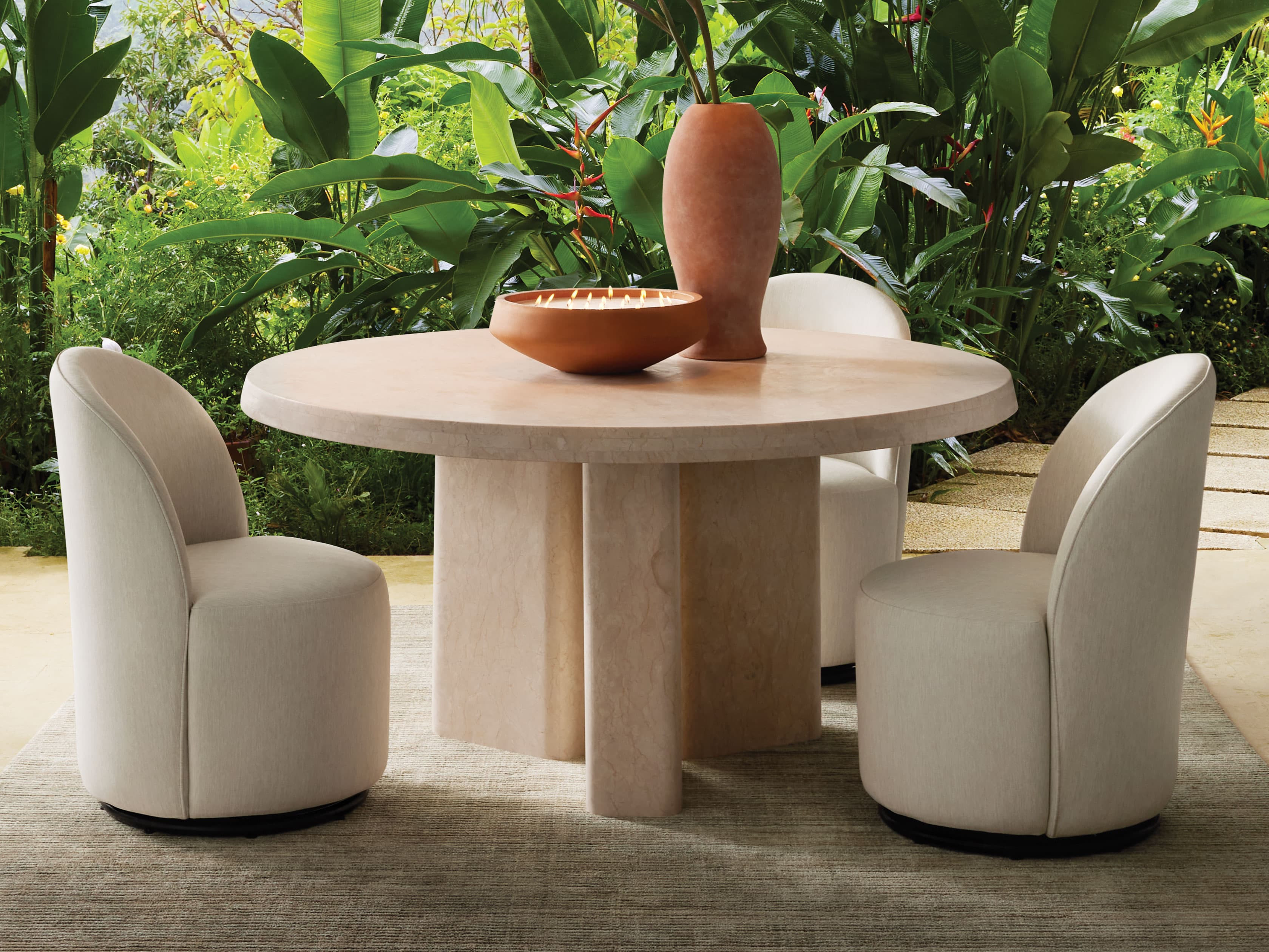 Cruz Outdoor Round Dining Table | Arhaus