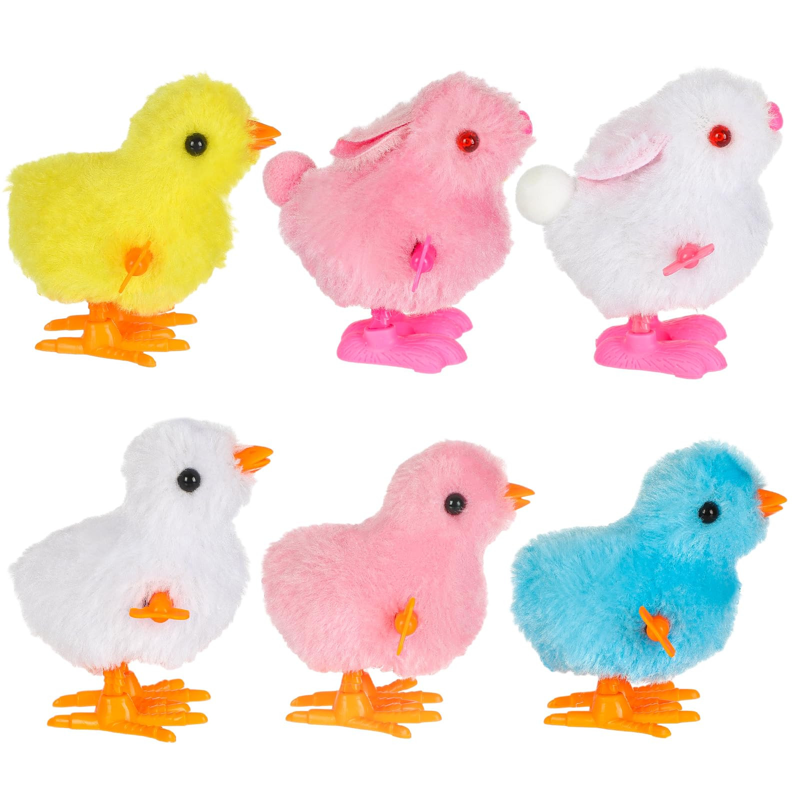 DECYOOL 6PCS Wind Up Bunny and Chick Clockwork Toys Novel Easter Wind Up Toys for Adults Easter E... | Amazon (US)