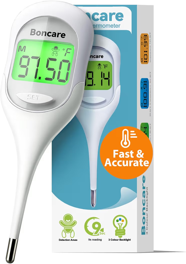Boncare 9 Seconds Basal Body Thermometer for Ovulation, Oral Thermometer for Adults and Kids - Ac... | Amazon (US)