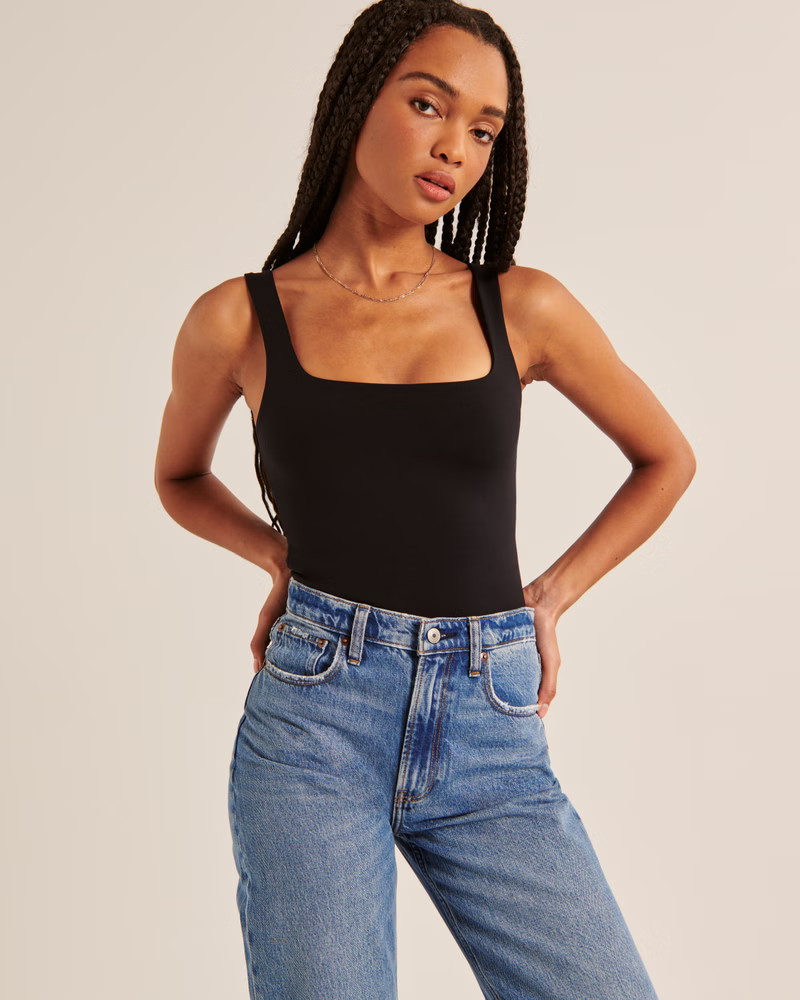 Seamless Fabric Tank Bodysuit | Abercrombie & Fitch (US)