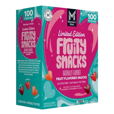 Member's Mark Valentine's Day Fruity Snacks 0.8 oz., 100 pk. | Sam's Club