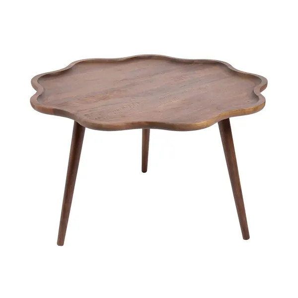Kate and Laurel Alezar Scallop Wood Coffee Table - 30x30x18 - Bed Bath & Beyond - 43419501 | Bed Bath & Beyond