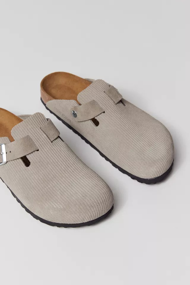 Birkenstock Boston Suede Embossed Corduroy Clog | Urban Outfitters (US and RoW)