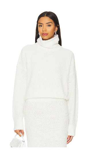 Evan Turtleneck Sweater in Winter White | Revolve Clothing (Global)