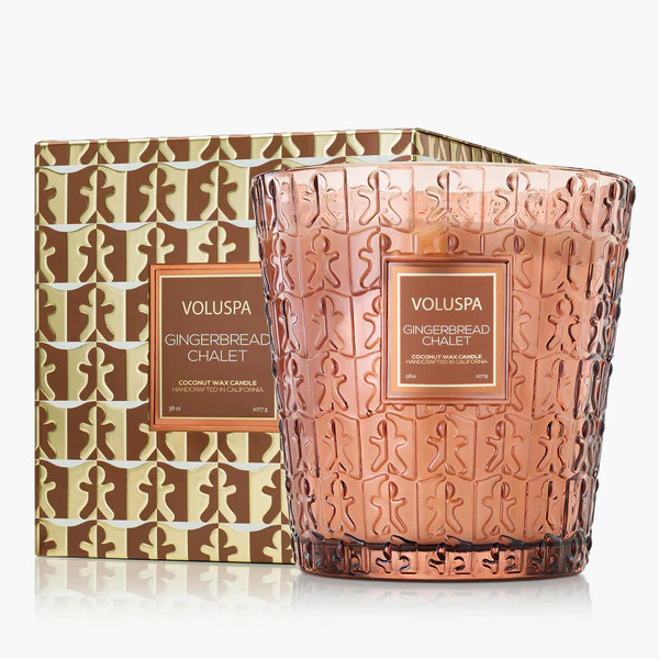 Gingerbread Chalet - 3 Wick Hearth Candle | Voluspa
