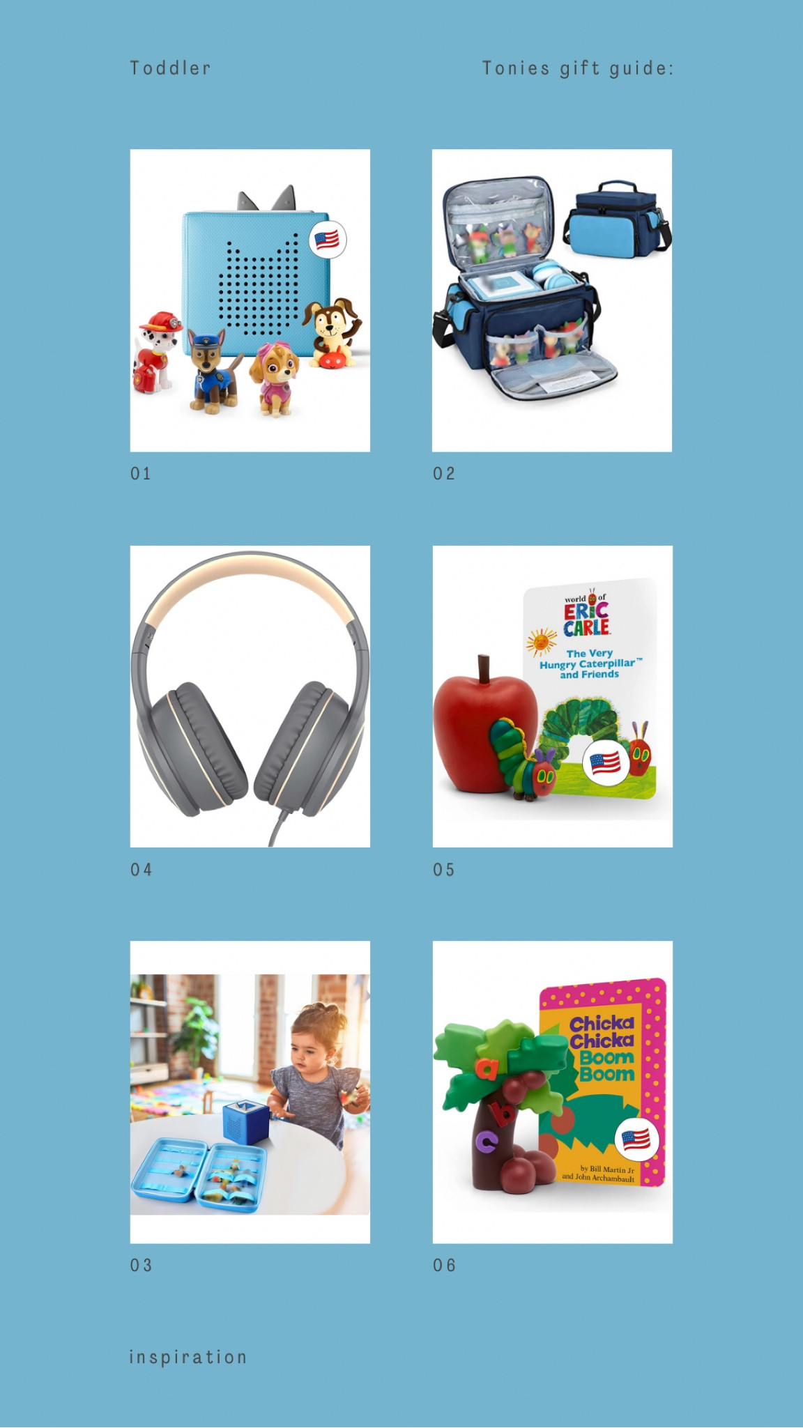 Complete Tonies set; game changer for any music loving kiddo! No screens, yet allows the child control and independence 

#LTKGiftGuide #LTKkids #LTKHoliday
