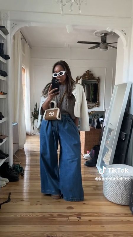 How to style knit vests 101. Yes, I’d wear a polo when its colder!! The wide leg jeans are chefs kiss 👖 #howtostylejeans #telfarbag #tiktokfashion #falloutfit

#LTKstyletip #LTKitbag #LTKSeasonal