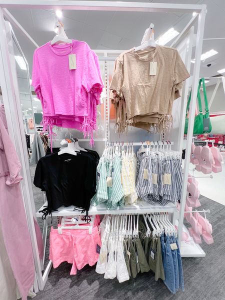 Target Fashion Universal Thread Ruched Side Tie Tshirt and pullon Linen shorts #target #springoutfits #vacayoutfits #targetlooks #targetfinds #targettees #baaictees #linenshprts #

#LTKstyletip #LTKunder50 #LTKtravel
