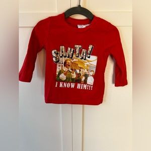 Cotton On Kids Baby Santa I Know Him Elf Movie Shirt Size 6-12 Months | Poshmark