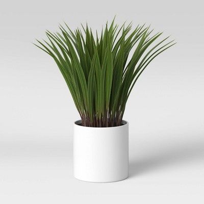 10" x 6" Artificial Grass Plant in Pot - Threshold™ | Target