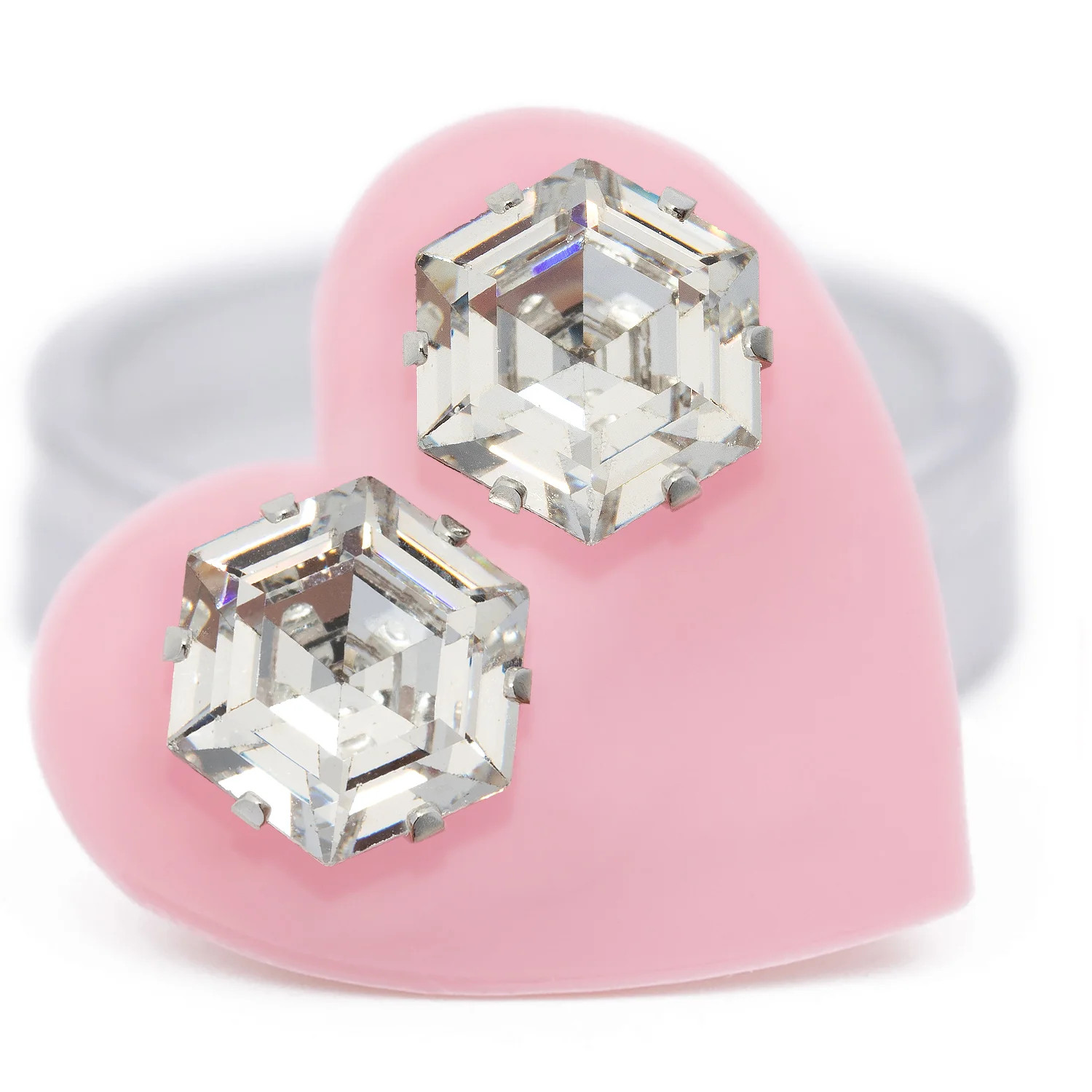 Vintage Clear Bling Hexagon | JoJo Loves You