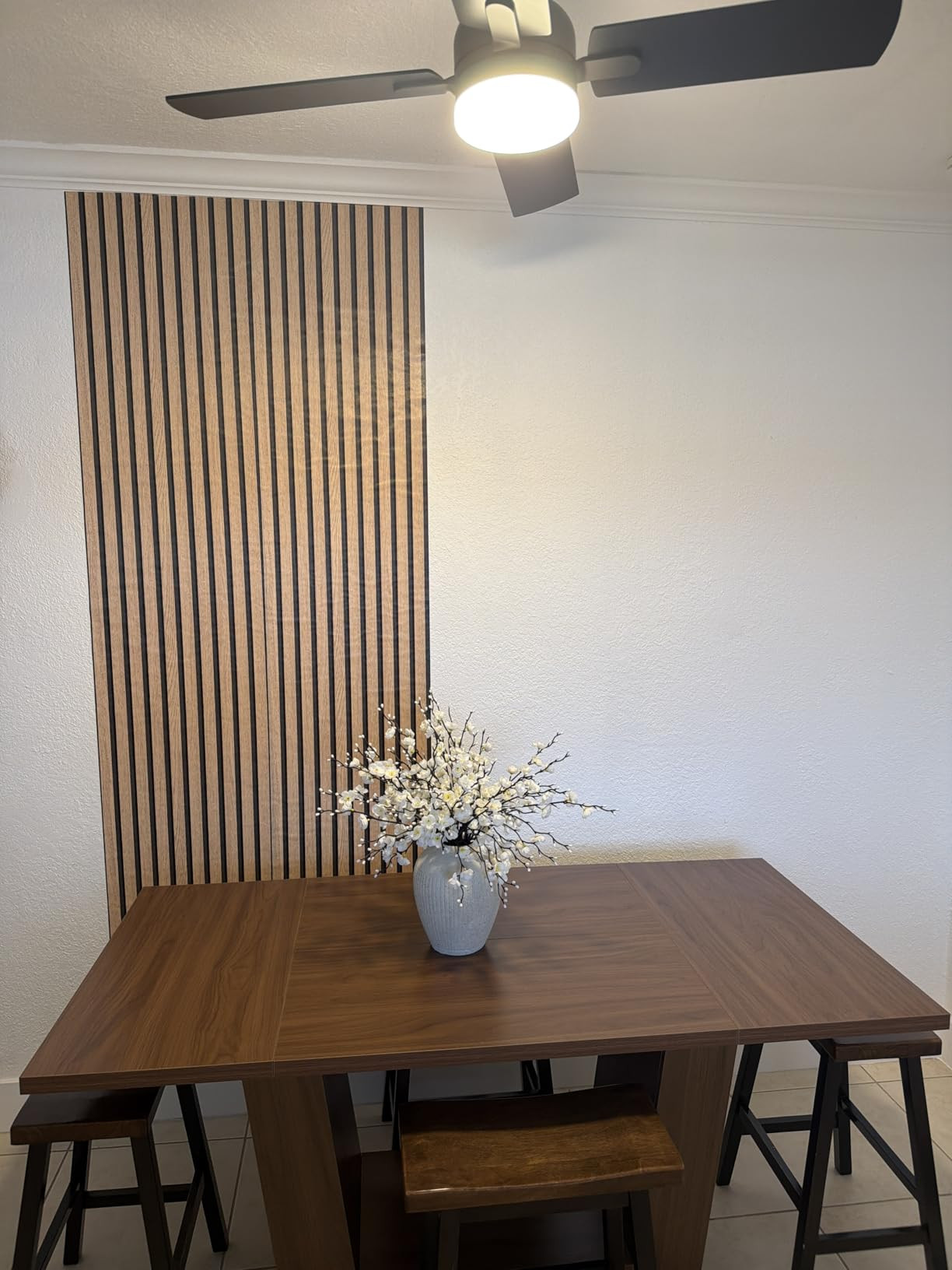 myforHD Wallpaper Peel and Stick Wood Grating Stripe Self-Adhesive Wallpaper Faux Wood Contact Pa... | Amazon (US)