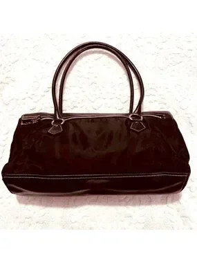 PRADA | Handbag | Prada Nylon & Leather Tessuto Pushlock Vintage Shoulde… | Poshmark