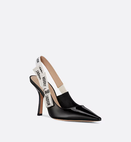 J'Adior Slingback Pump Black Patent Calfskin | Dior Beauty (US)