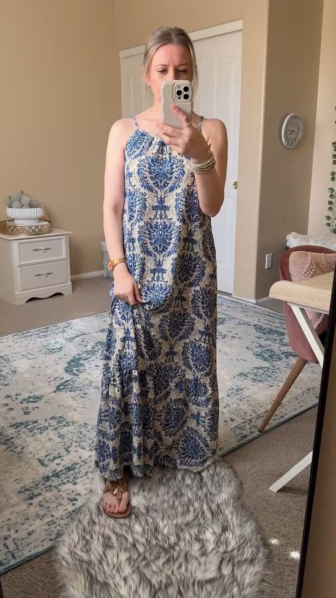 Cute summer dress from Amazon. 
Perfect to wear on a beach vacation, lightweight, flowy, adjustable straps. Wearing size small. 




Beach vacay, spring break outfit, beach outfit, summer outfit, maxi dress, date nigh outfit, watch now#LTKFindsUnder50 #LTKWatchNow

#LTKOver40 #LTKSeasonal #LTKTravel #LTKSwim