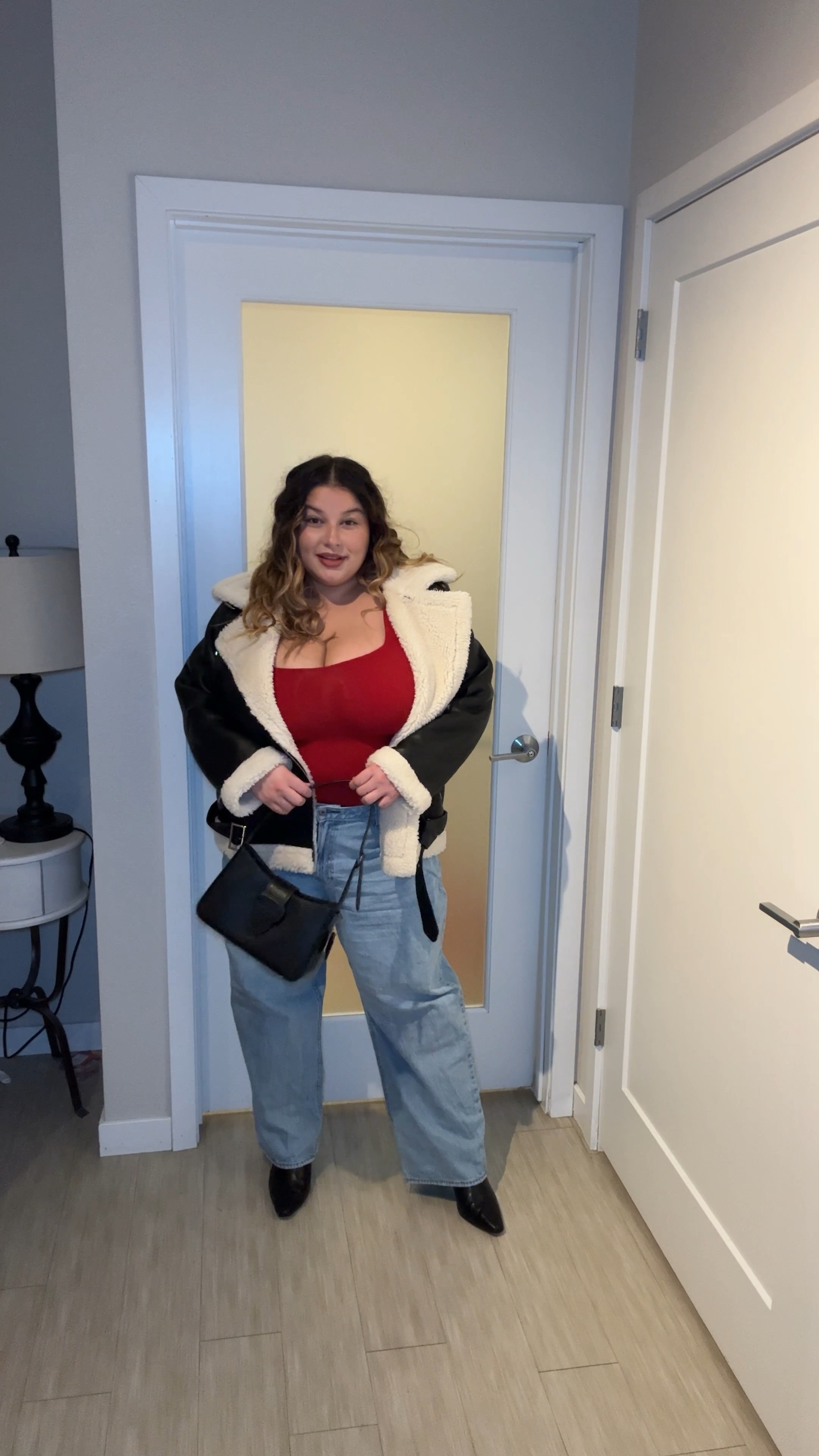 my outfit last night ♥️ 

top: XL/XXL 
jacket: 1X 
jeans: 34short 
leggings: XL 
boots: 8wide 
pj set in the beginning: 1X 

#LTKPlusSize #LTKStyleTip #LTKFindsUnder100