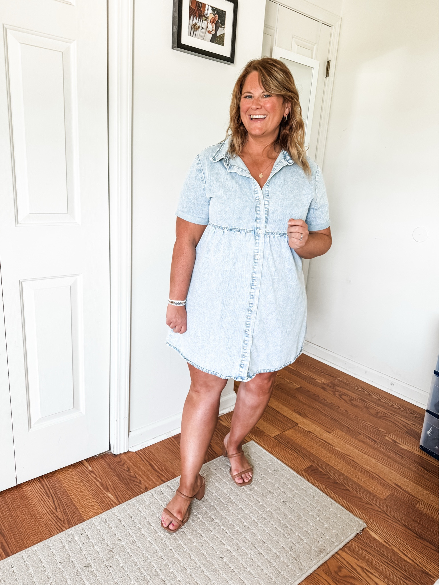 Wearing a large in my denim dress

#LTKootd #LTKMidsize #LTKBump