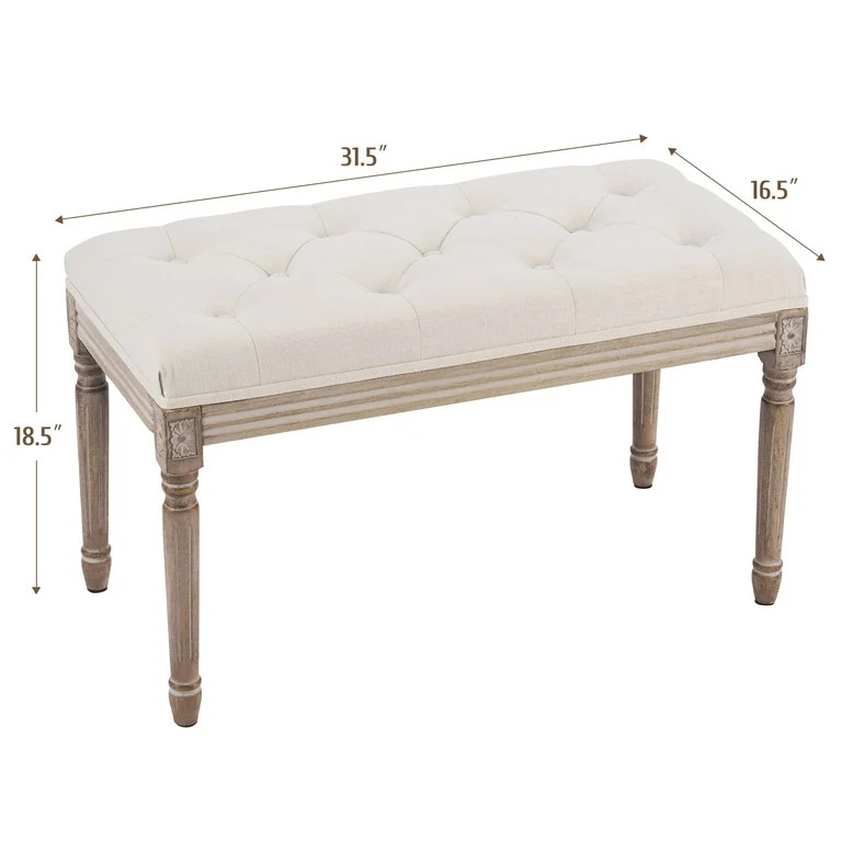Upholstered Entryway Bench Piano Bench Shoe Bench for Living Room Bedroom More | Walmart (US)