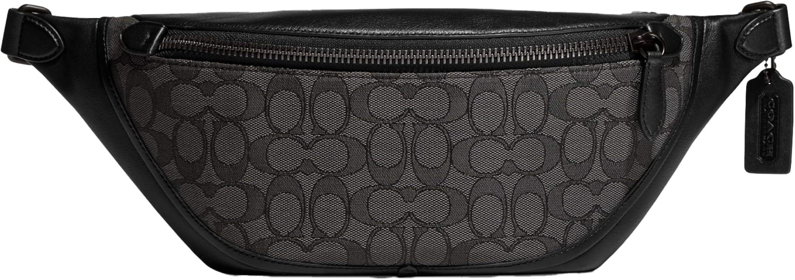 Coach League Belt Bag in Signature Jacquard, Charcoal/Black | Amazon (US)