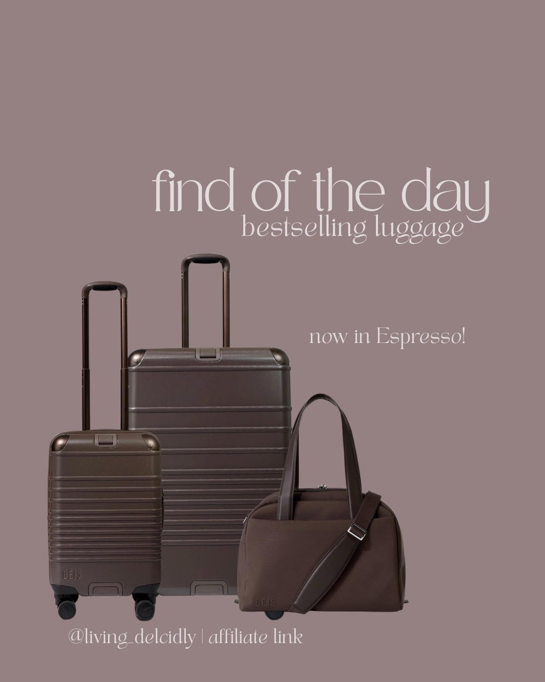My favorite luggage is now available in a GORGEOUS espresso brown! 😍 This set would make a lovely Mother’s Day gift!

#LTKMothersDay #LTKTravel