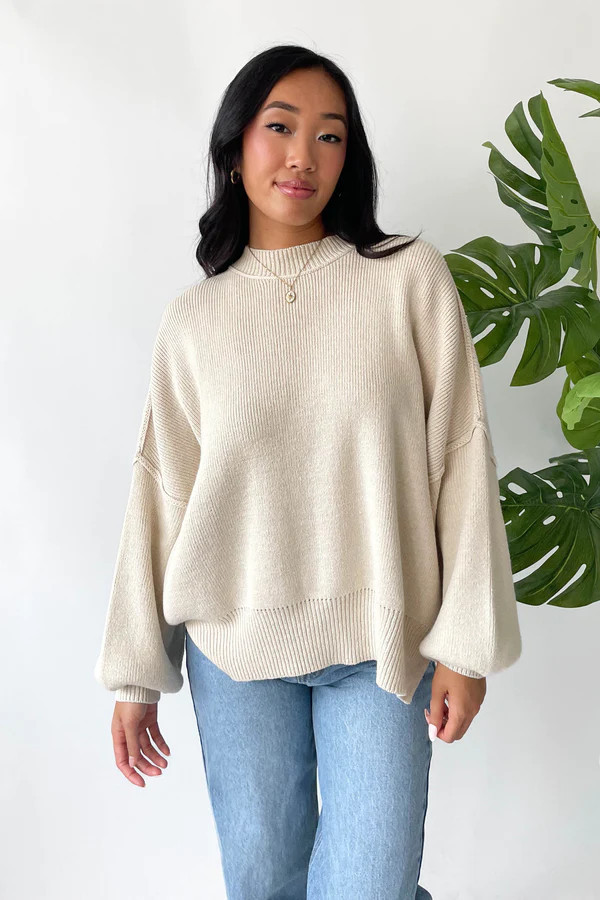 Martha Sweater in Taupe | Grey Bandit