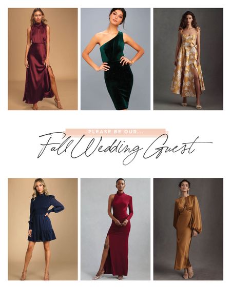 Be our on our Fall wedding guest BEST DRESSED list with these gorgeous dresses! 

#LTKstyletip #LTKSeasonal #LTKwedding