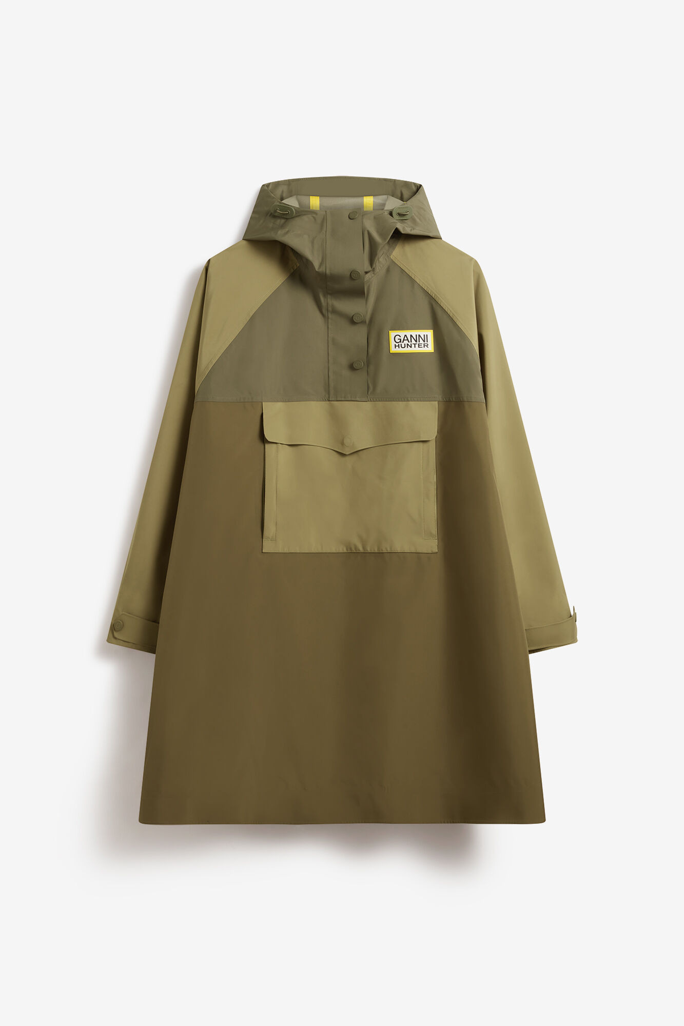 Poncho aus 10K wasserfestem Shell-Material | Ganni