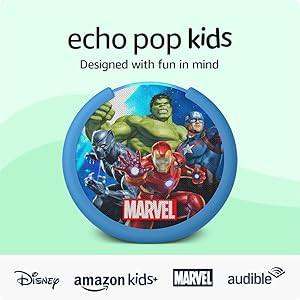 Amazon Echo Pop Kids (newest model), Designed for kids, with parental controls, Includes 6 months... | Amazon (US)