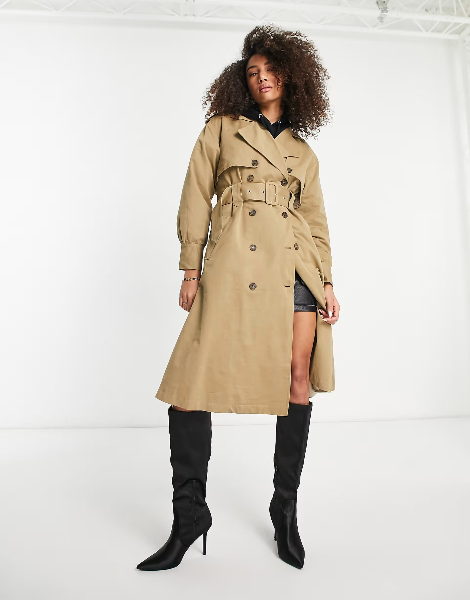 Y.A.S trench coat in camel | ASOS (Global)