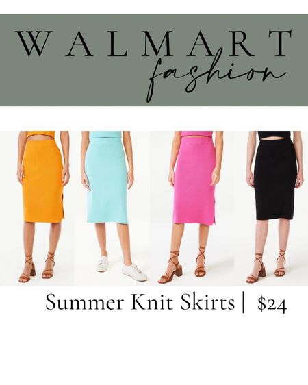 Super easy to style up or dress down this summer in such cute colors @walmartfashion #knit #skirt #summer #walmart 

#LTKunder50 #LTKstyletip #LTKtravel