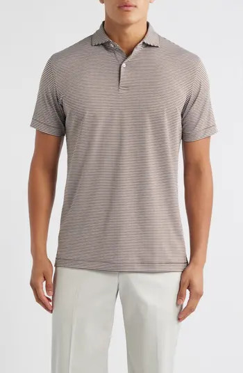 Peter Millar Ambrose Stripe Performance Jersey Polo | Nordstrom | Nordstrom
