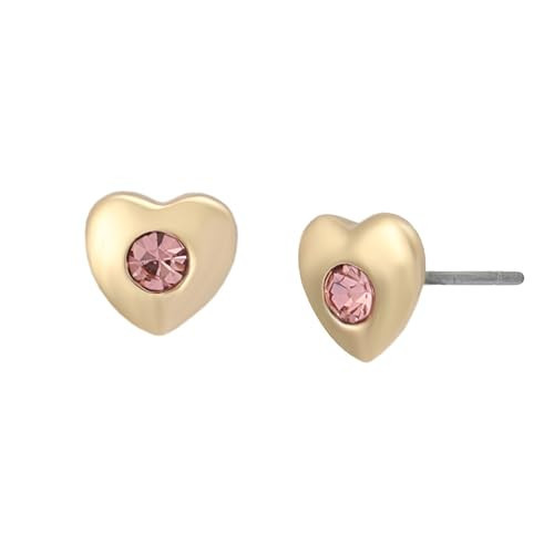 Betsey Johnson Jewelry Women's Glam Heart Stud Earrings | Amazon (US)