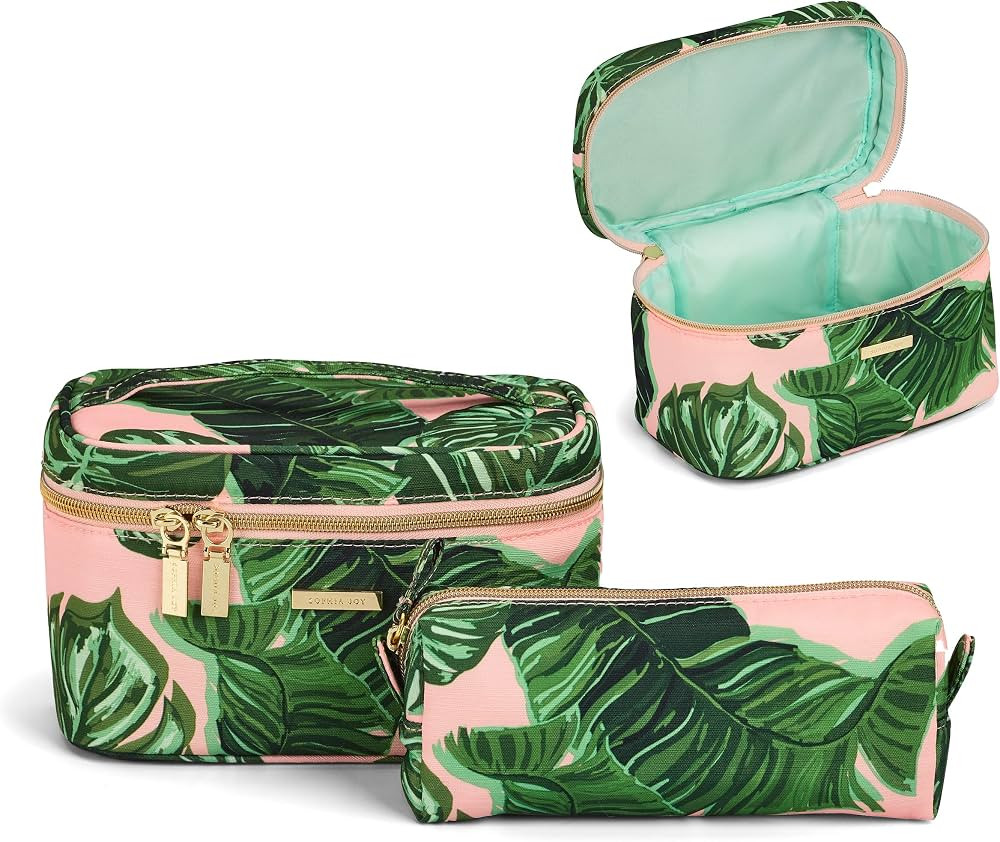 Conair Travel Makeup Bag, Large Toiletry and Cosmetic Bag, Perfect Size for Use At Home or Travel... | Amazon (US)