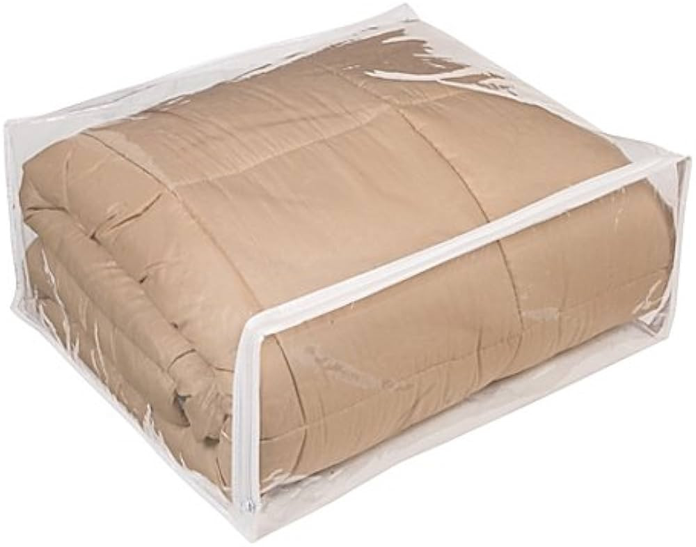 Fba Clear Vinyl Zippered Storage Bags 24x20x11 Inch Set of 5 | Amazon (US)