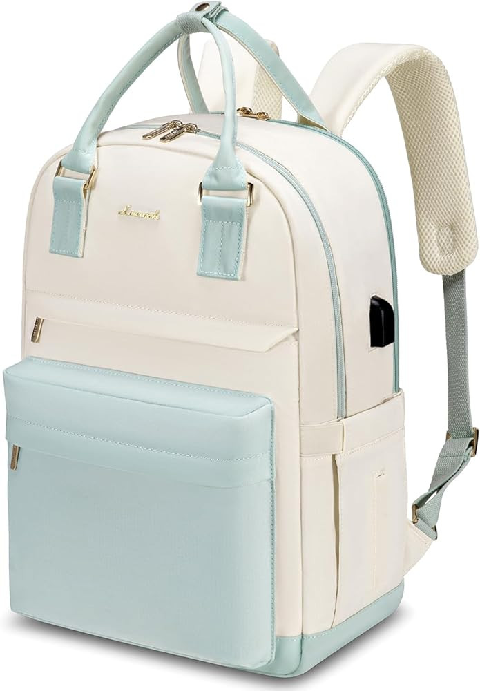 LOVEVOOK Laptop Backpack for Women 15.6 Inch Laptop Bag with USB Port, Fashion Waterproof Backpac... | Amazon (US)