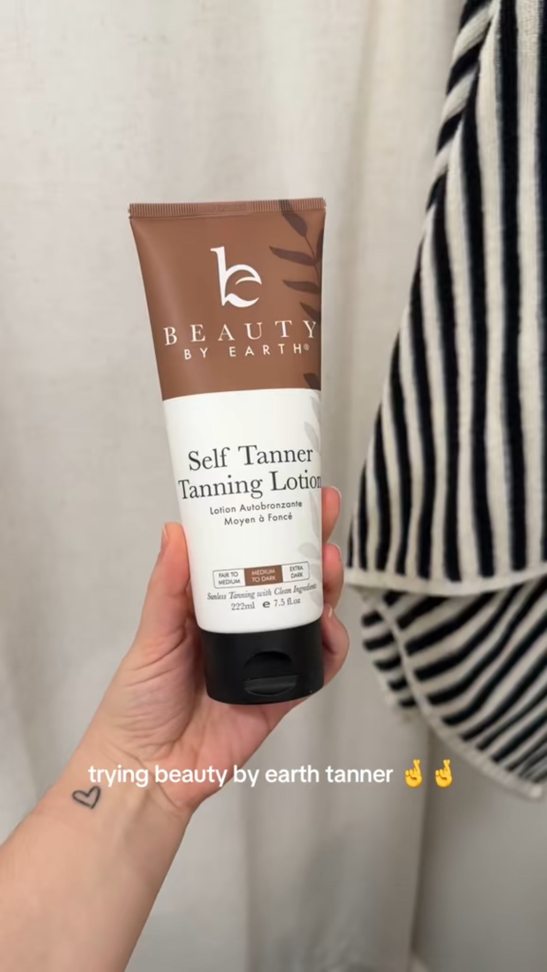 Beauty by Earth Self Tanner - USA Made with Natural & Organic Ingredients, Moisturizing Self Tanning Lotion with Aloe Vera & Coconut for a Natural Glow, Streak-Free Fake Tan, Medium to Dark

#LTKgrwm #LTKGiftGuide #LTKBeauty