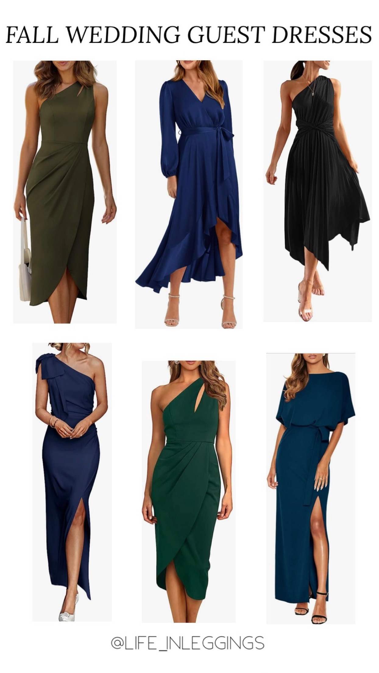 Amazon dresses. Fall wedding guest dress, blue dress, green dress, formal dress, cocktail dress