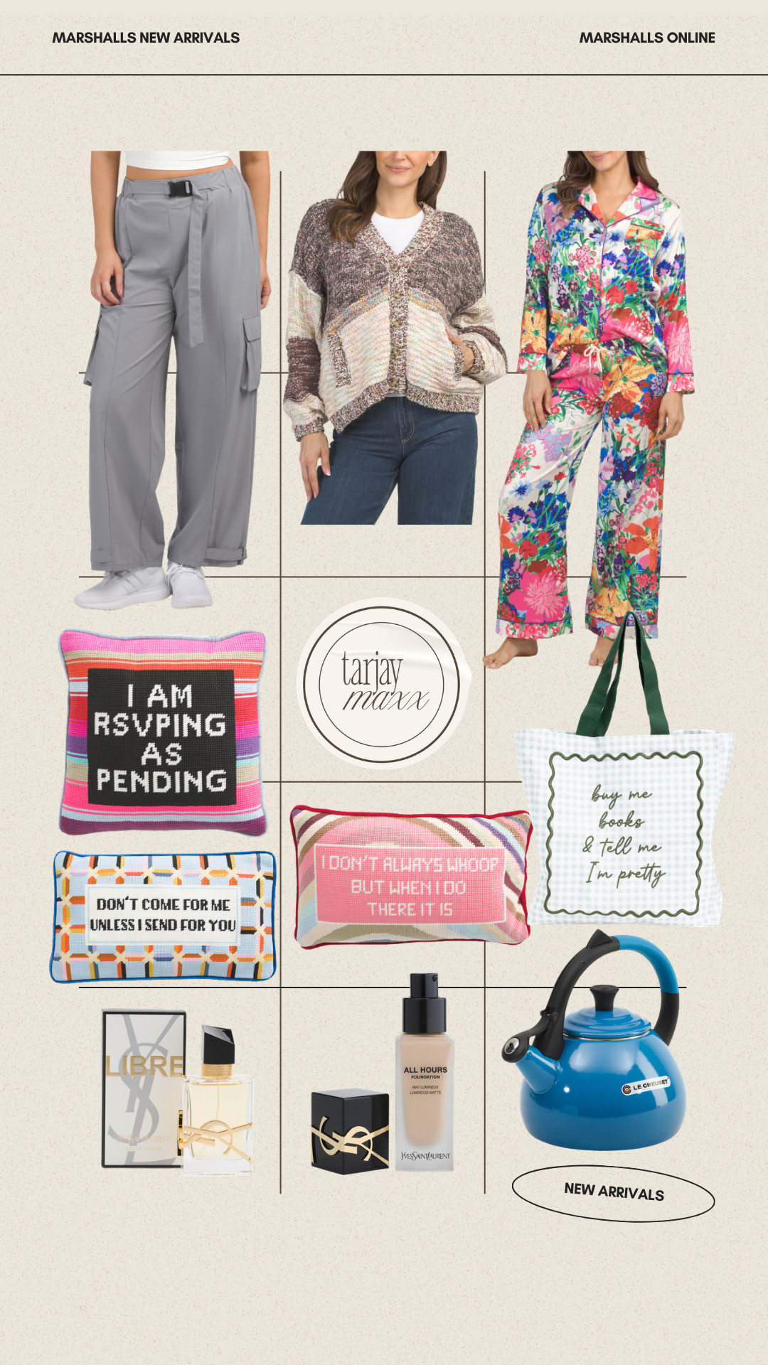 Marshalls new arrivals are actually unreal. The sets and lightweight knits are perfect for spring, but can we talk about the NEEDLEPOINT PILLOWS?? I’ve been obsessed with them lately.
date night outfits, vacation outfits beach, easter basket stuffers, spring outfits, work outfits, rodeo outfit inspo, easter dress women, spring dresses, resort wear 2026, country concert outfits, marshalls finds, marshalls new arrivals, home decor finds, preppy home, statement pillows 

 #LTKootd #LTKHome #LTKBeauty