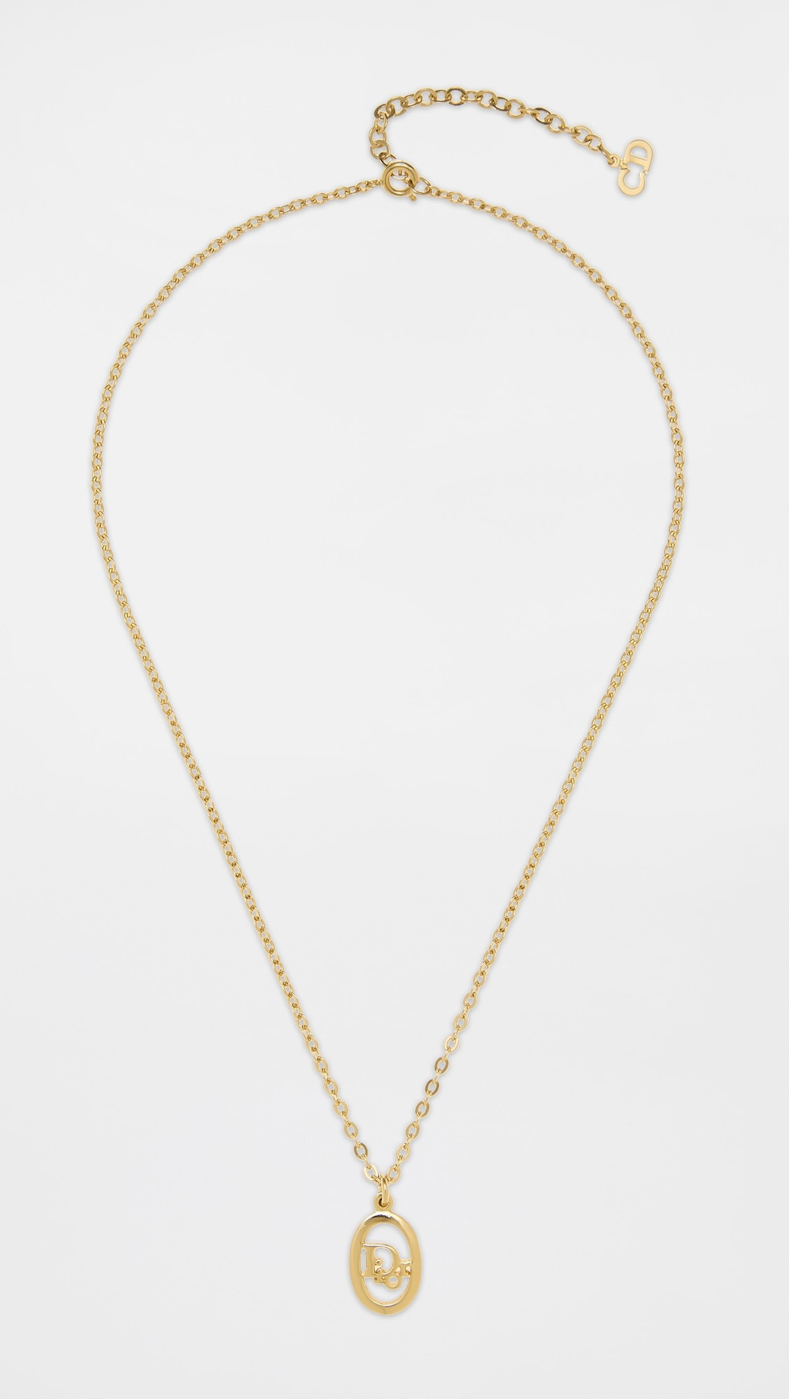 Dior Gold Logo Necklace | Shopbop