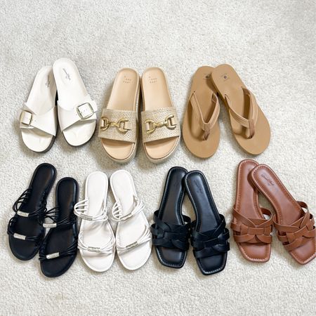 Sandals on left (one strap buckle) are not online yet.
All shoes are true to size 

Target sandals
Target style


#LTKSeasonal #LTKfindsunder50 #LTKshoecrush