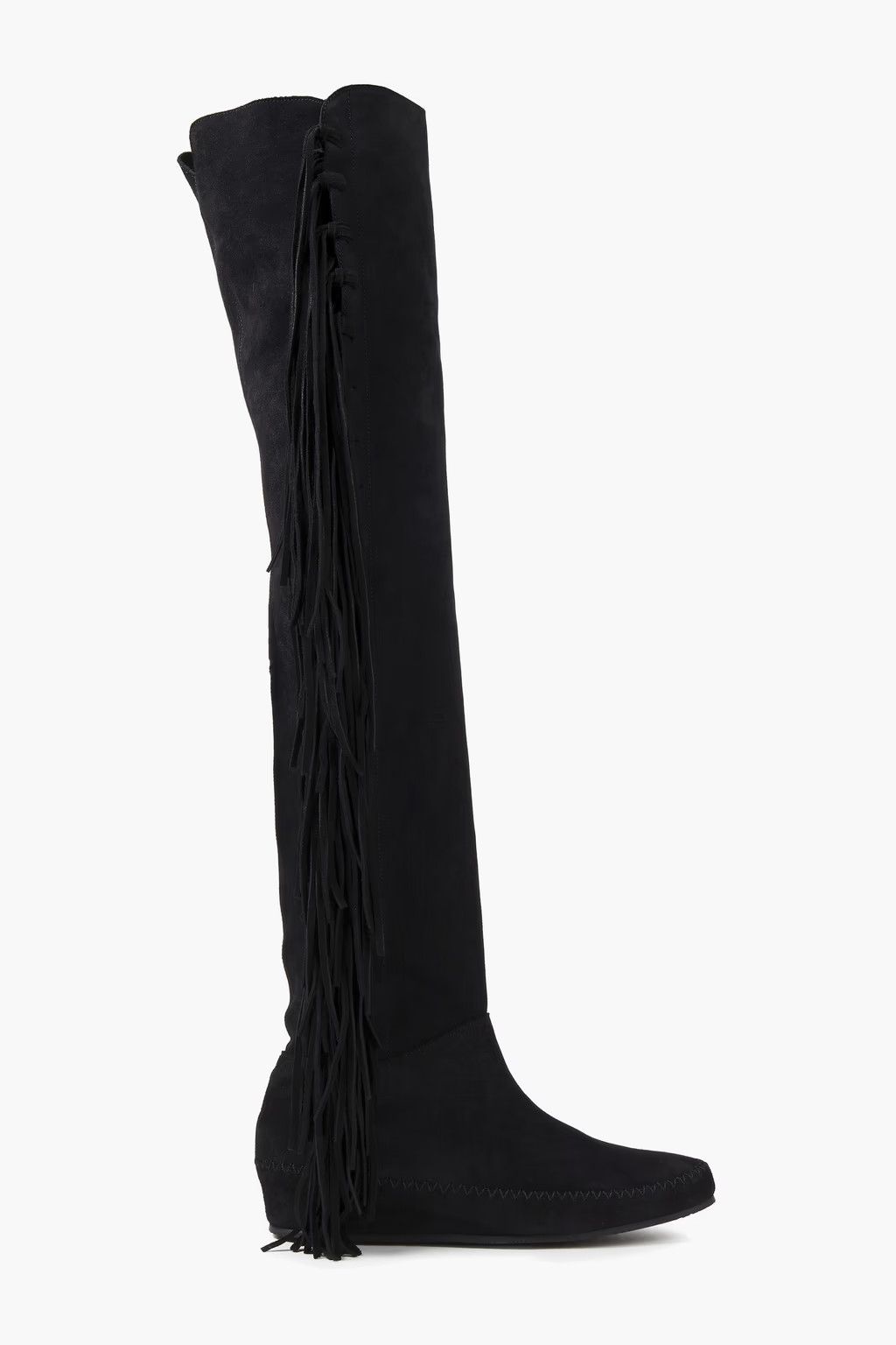 Fringed suede over-the-knee boots | The Outnet (UK and Europe)