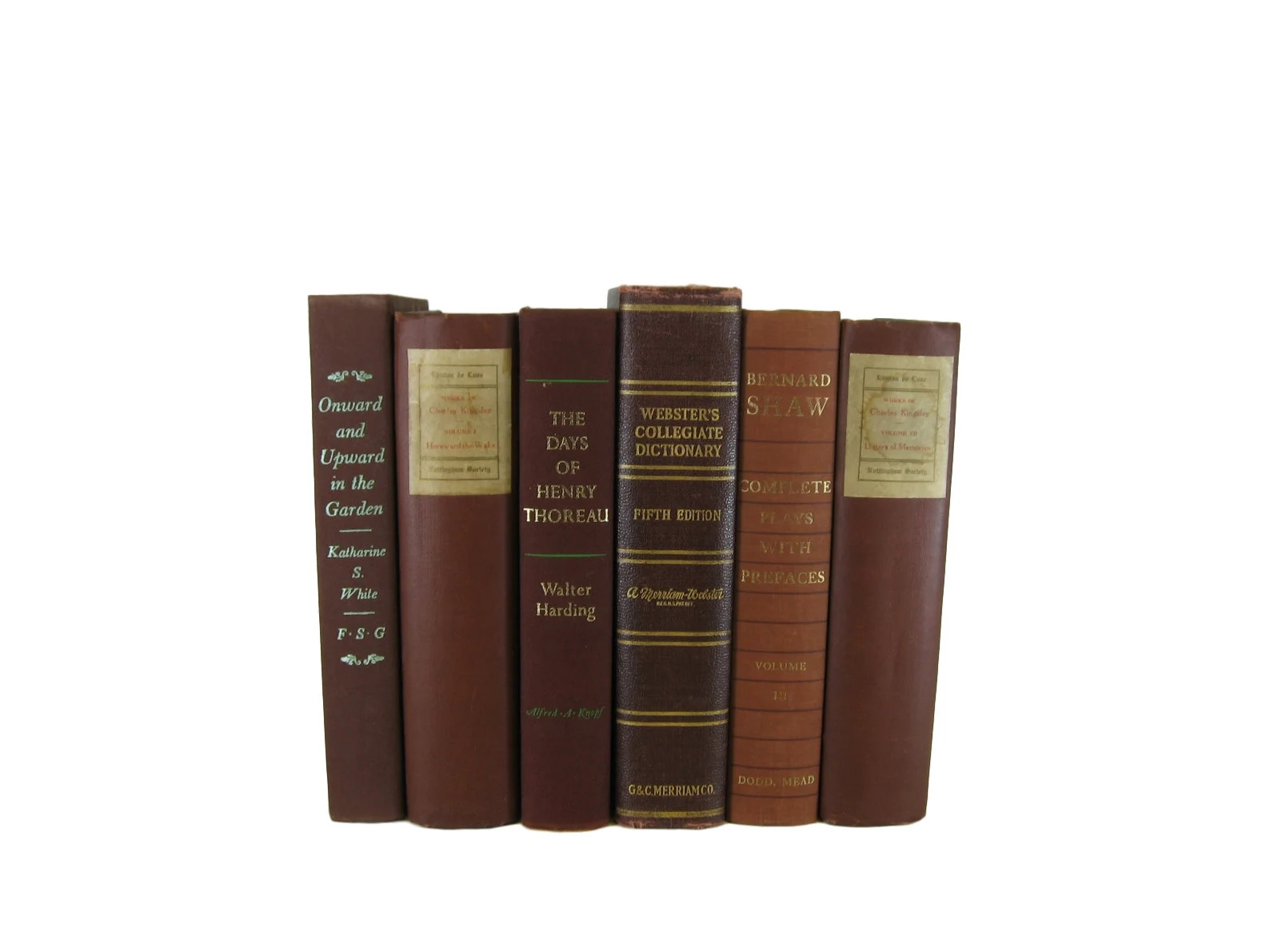 Brown Earthtone Decorative Books for Shelf Display Books by - Etsy | Etsy (US)