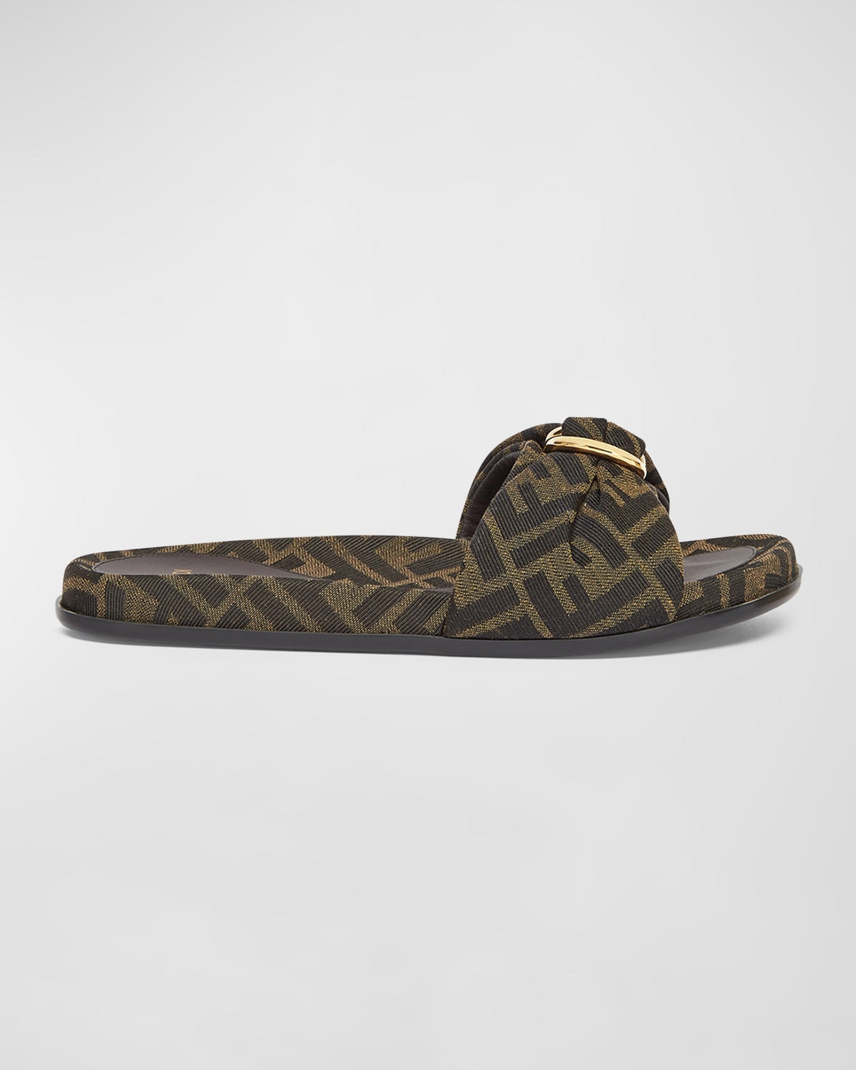 FF Jacquard Flat Slides | Neiman Marcus