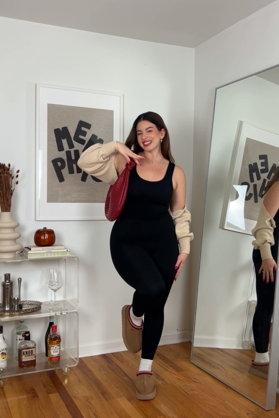 Simple fall look 🍂🧸 Linked some more affordable bolero/cardigan options from Princess Polly that give a similar vibe! You can use code ANNALISE for 20% off 🫶🏻