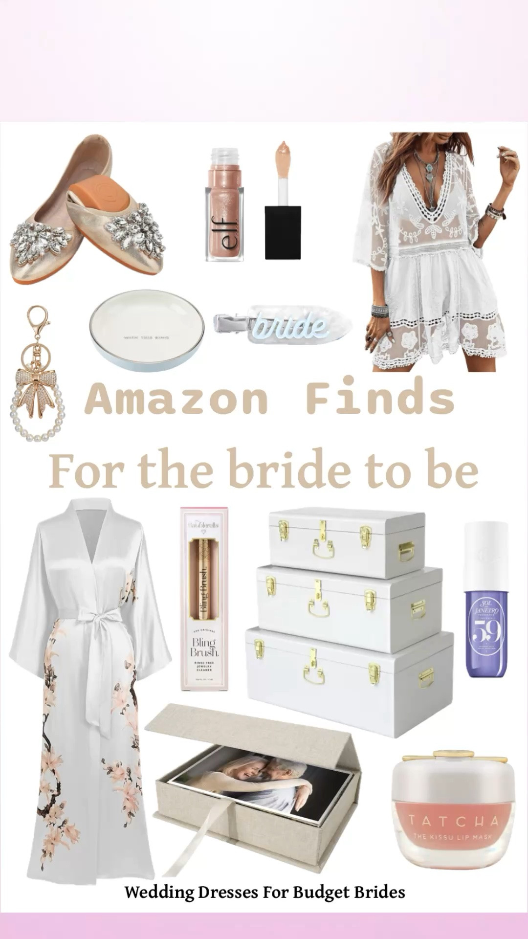 Wedding finds on Amazon for the bride to be. 

Bachelorette weekend, honeymoon packing, bride gift ideas, wedding flats.

#LTKWedding #LTKSeasonal