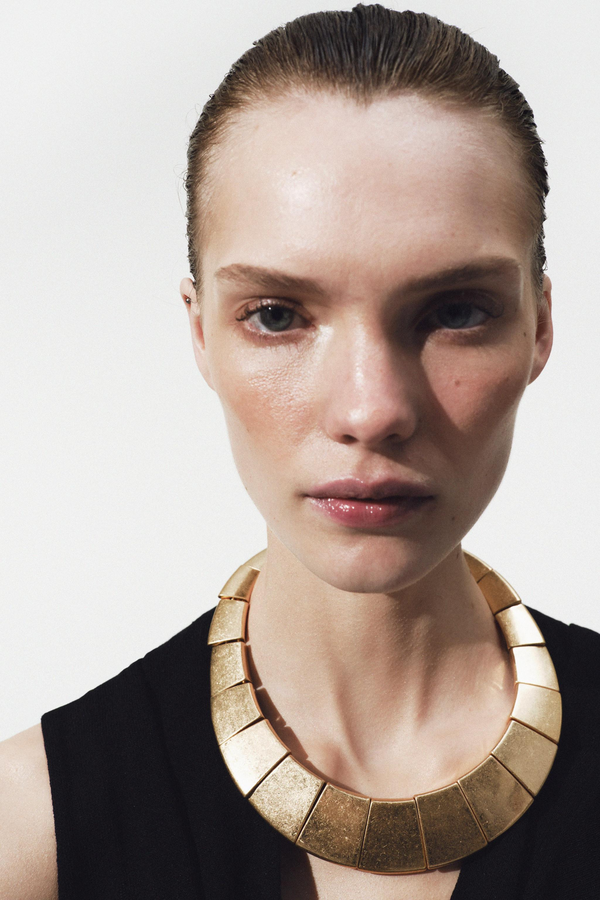 GEOMETRIC METAL PIECES NECKLACE | Zara US