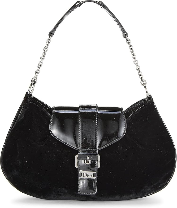 Amazon.com: Christian Dior, Pre-loved Black Velvet Handbag Mini, Black : Amazon Luxury | Amazon (US)