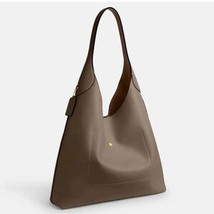 New! COACH BROOKLYN 39 LEATHER SHOULDER HOBO BAG DARK STONE BROWN $495 | Poshmark