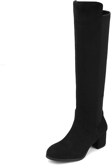 DREAM PAIRS Women's Knee High Stretchy Fashion Boots | Amazon (US)