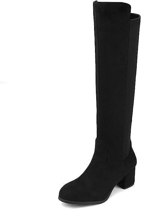 DREAM PAIRS Women's Knee High Stretchy Fashion Boots | Amazon (US)